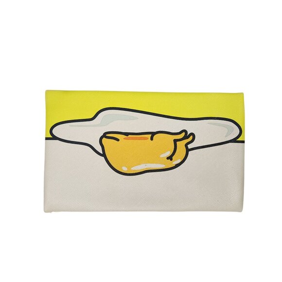 Gudetama Ipsy Zipper Pouch 8"x5" Yellow & White Egg Design Sanrio - Picture 7 of 8